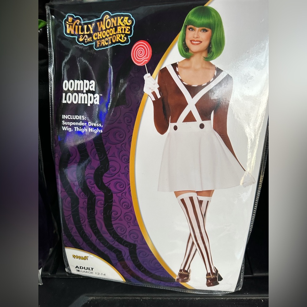 Spirit Oompa Loompa Adult Costume - Brown and White